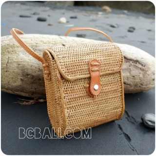 passport rattan sling bags full handmade indonesia